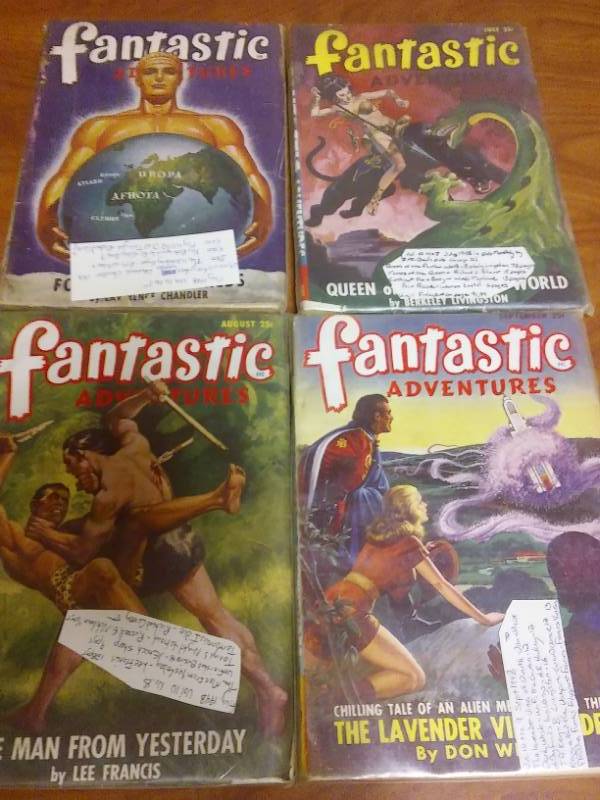 4 Fantastic Adventures, 1948. PULP