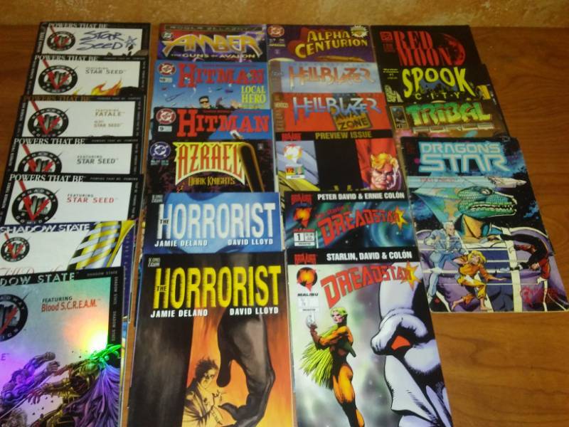 22 comics comment DC Powers That Be, Hitman, Hellblazer.