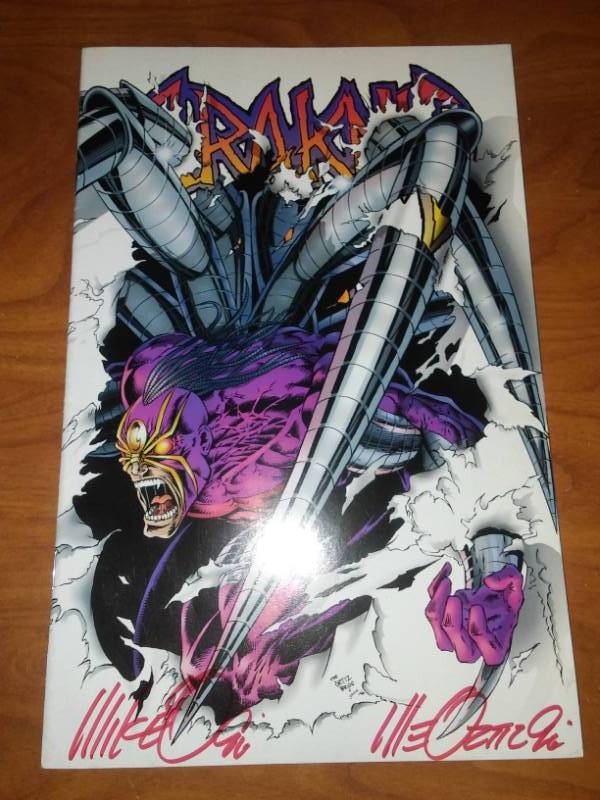 Araknis #0 autographed Cover Mystic Comics.