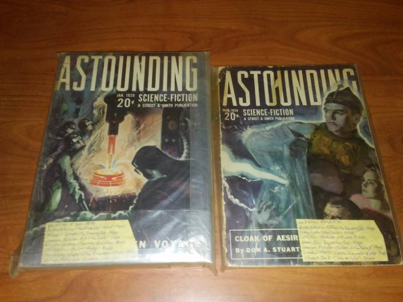 3 Astounding Science Fiction, 1938 - 39. PULP