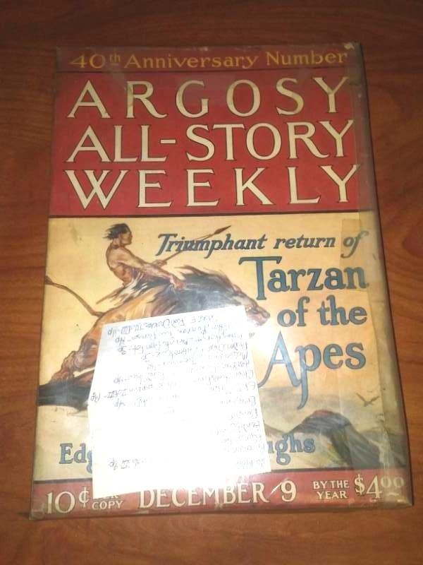 2 Argosy All-Story Weekly. December 19th, 1922 and April 1, 1922. PULP