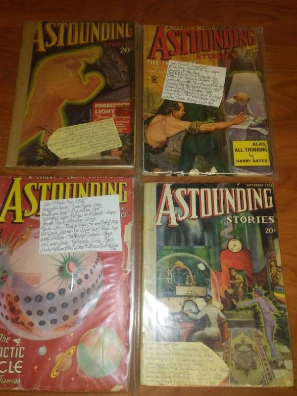 4 Astounding Stories, 1935 - 36. PULP