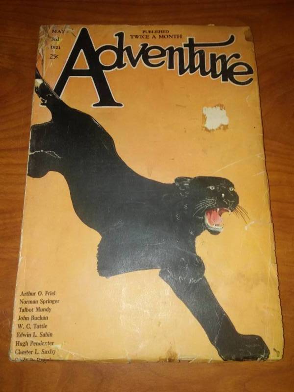 Adventure May 3rd, 1921. PULP