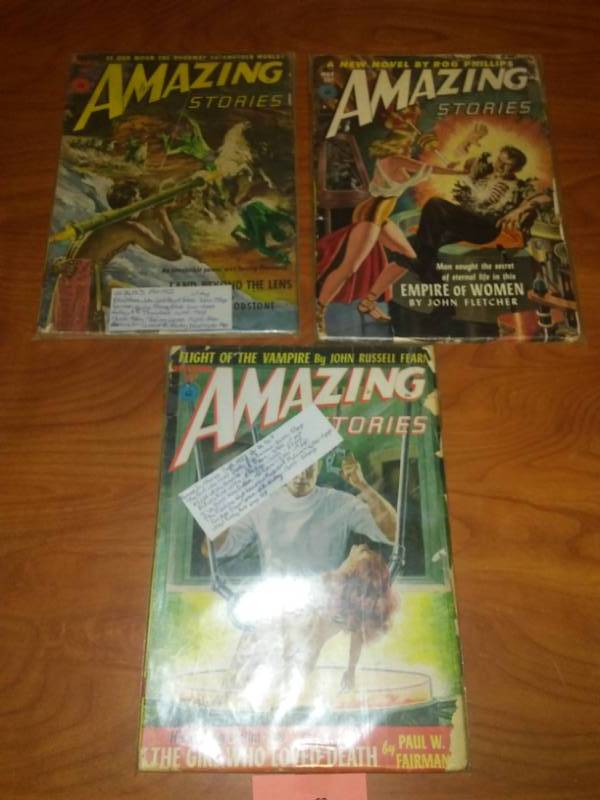 3 Amazing Stories. PULP