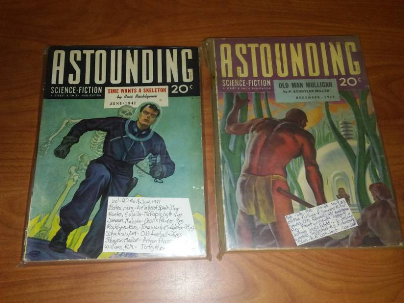 3 Pulp Astounding Science Fiction common 1940 - 41. PULP