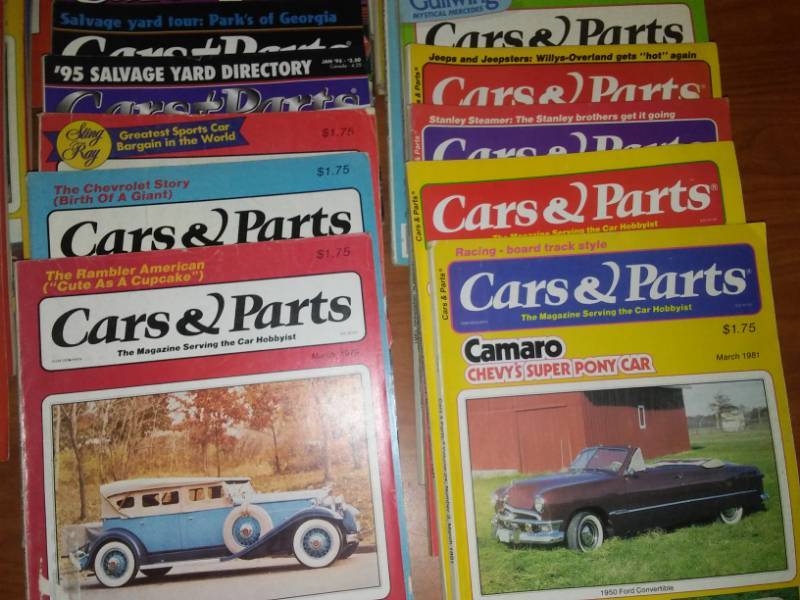 38 cars and parts magazines. 1979, 80, 81, 82, 84.