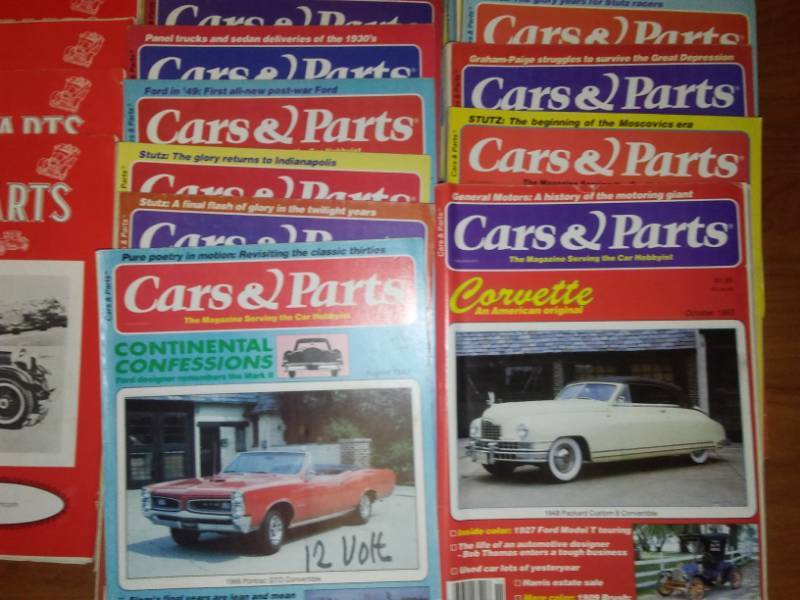49 cars and parts magazine. 1972, 75, 77, 82, 83, 74, 84.