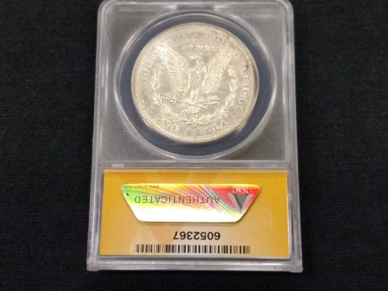 1878 CC EF45 Cleaned ANACS Morgan S...