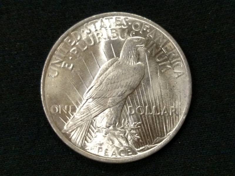 1923 Mint State  Peace Silver Doll...