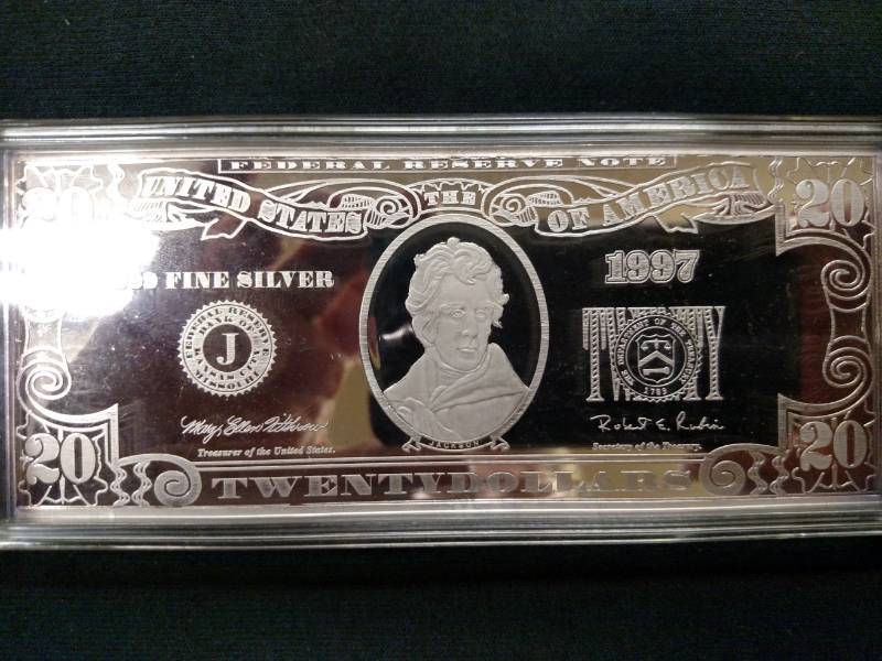 1997 4 Ounce .999 Silver Twenty Dol...
