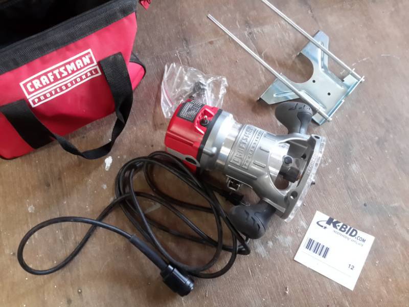 lot 12 image: Craftsman Professional Fixed Router