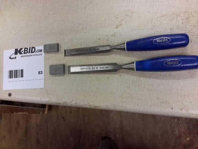 lot 83 image: 2 Marples Shieffield Chisels
