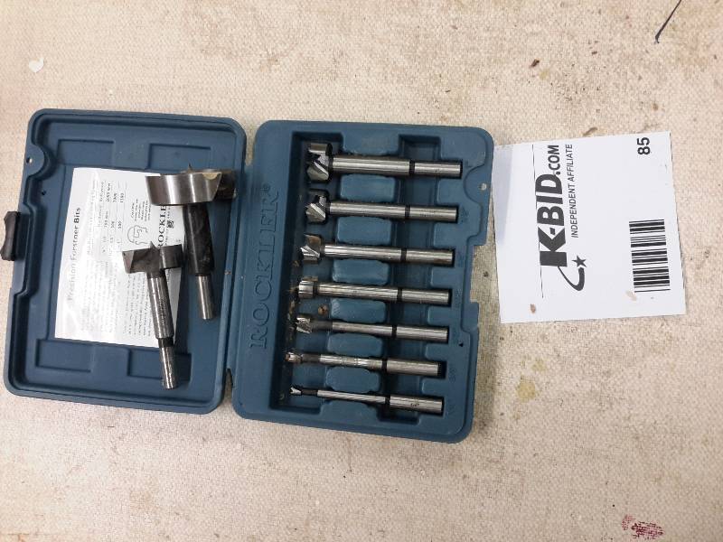lot 85 image: Rockler Forstner Bits, Full Set Plus 2 More