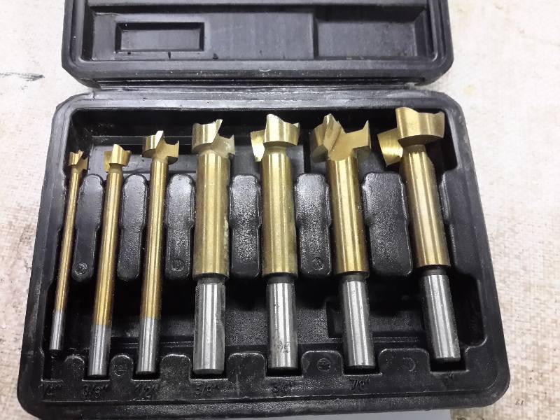 GuildCraft 7 Piece Titanium Forstner Bit Set, Fridley Woodworking Tools  and Equipment