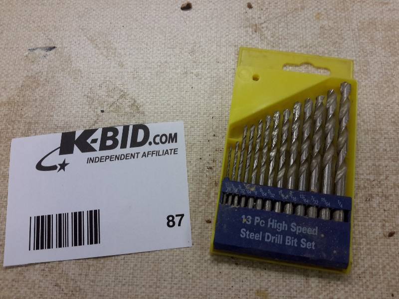 lot 87 image: 13 Piece High Speed Steel Drill Bit Set