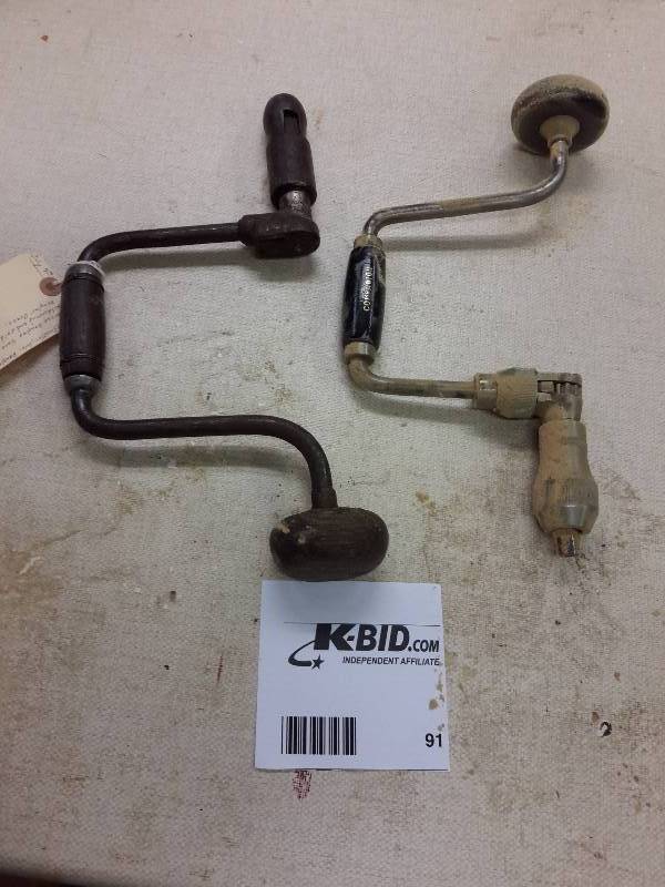 lot 91 image: 2 Bit Brace Hand Drills, Please See Close-Ups