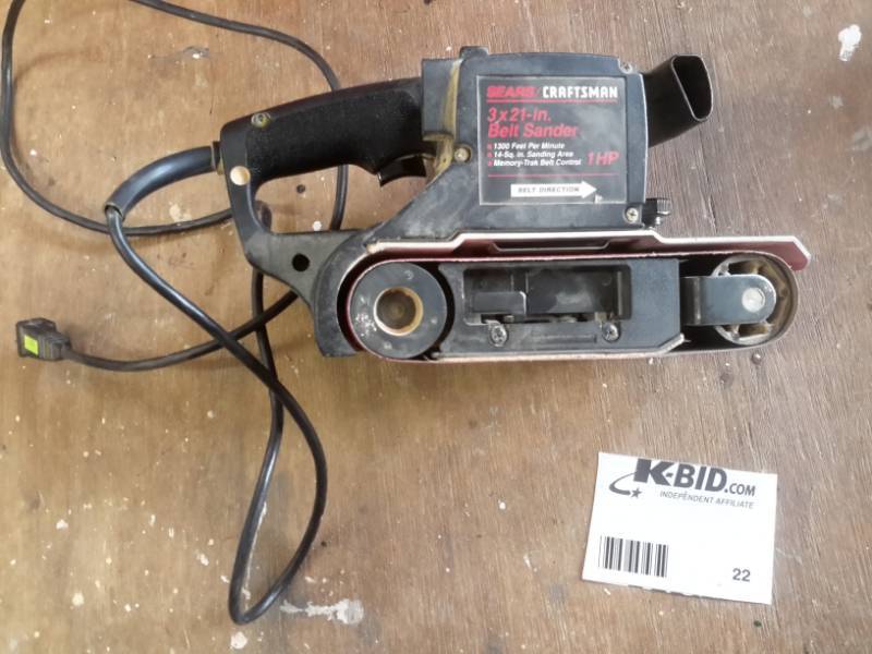 lot 22 image: Craftsman Belt Sander