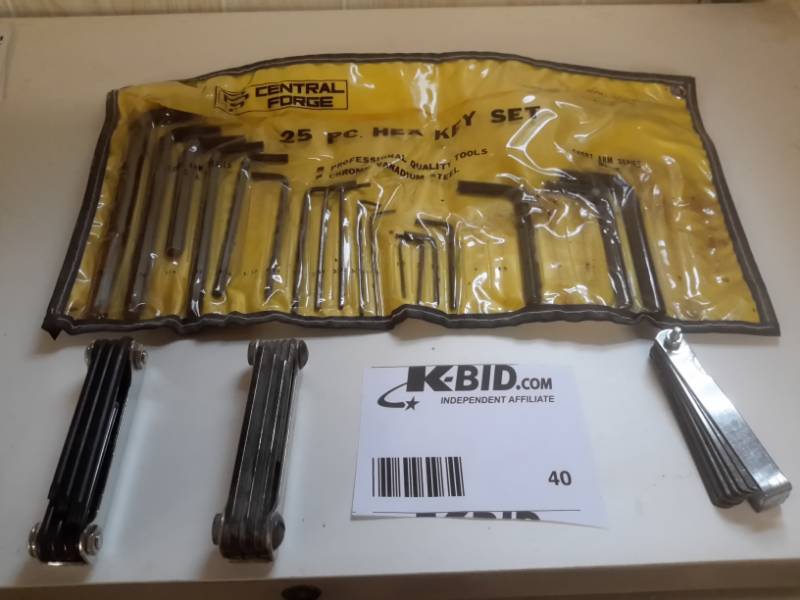 lot 40 image: Central Forge Hex Keys and other Hex Key Sets