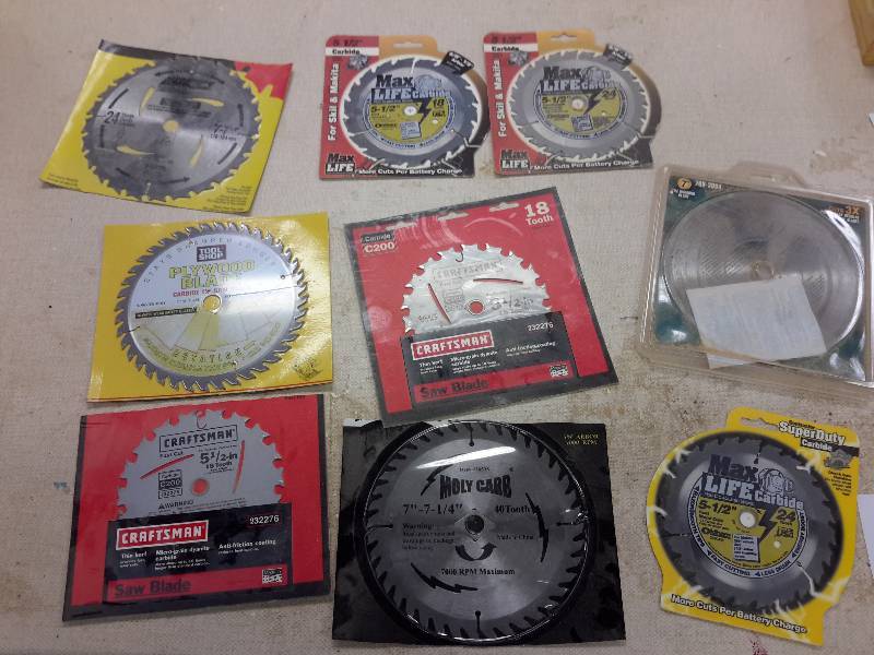 lot 97 image: Various Saw Blades, Please See Close-Ups for Size