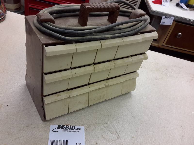 lot 106 image: Hardware Holder with Electrical Outlet