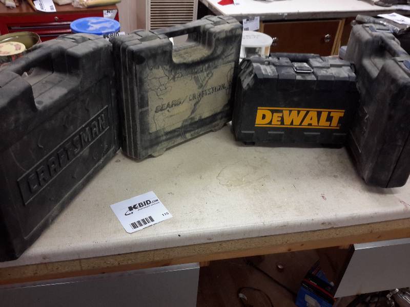 lot 115 image: 4 Empty Power Tool Boxes