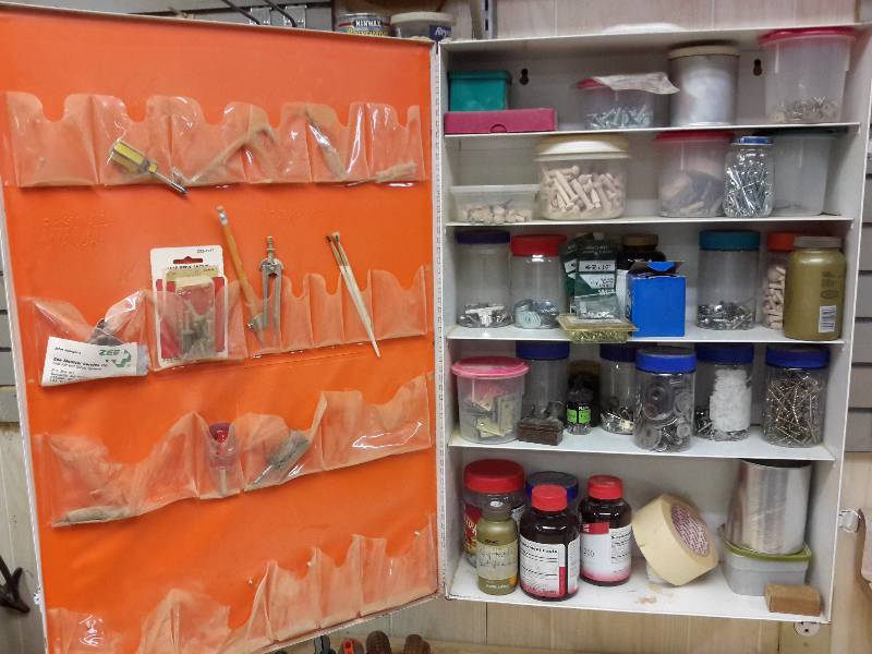 lot 119 image: Lot of Various Hardware and More (The Cabinet is NOT Included)
