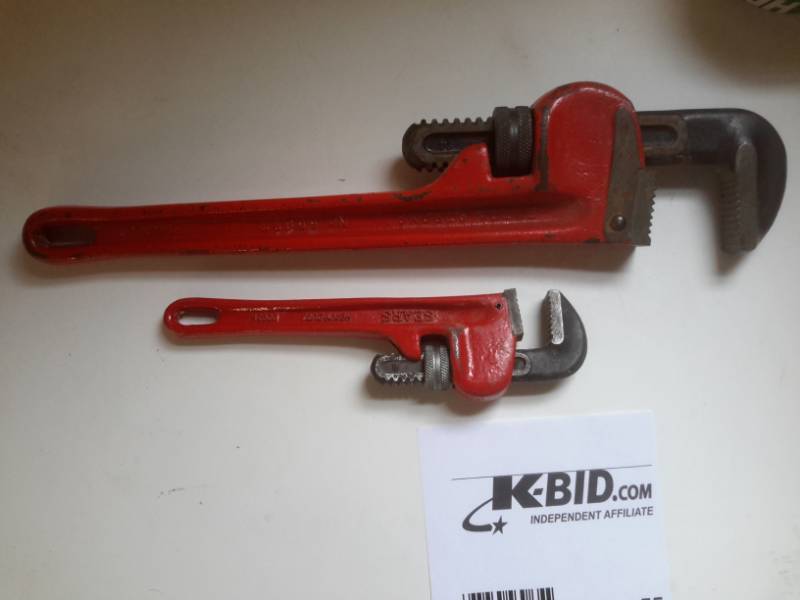 lot 55 image: 2 Sears Heavy Duty Pipe Wrenches