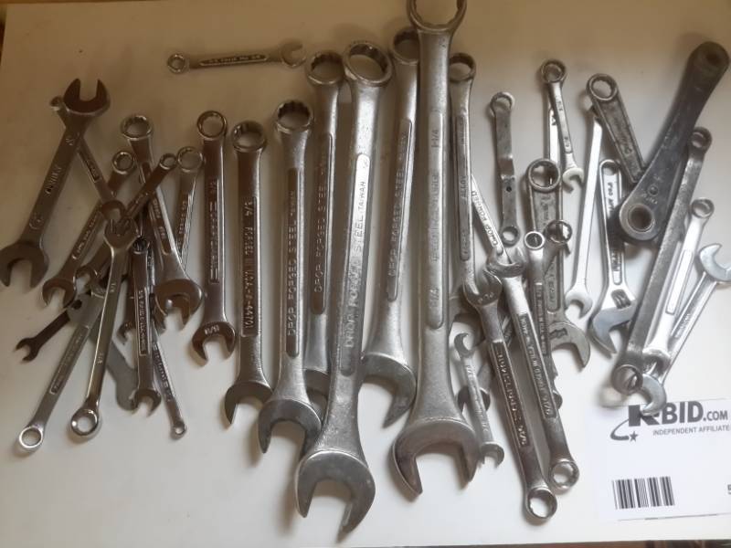 lot 57 image: Large Lot of Wrenches, Please See Close-Ups