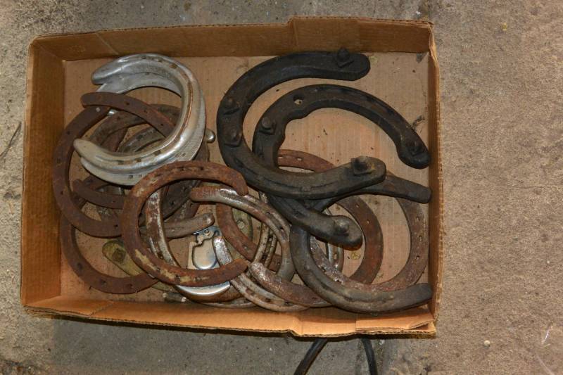 lot 16 image: horse shoes...