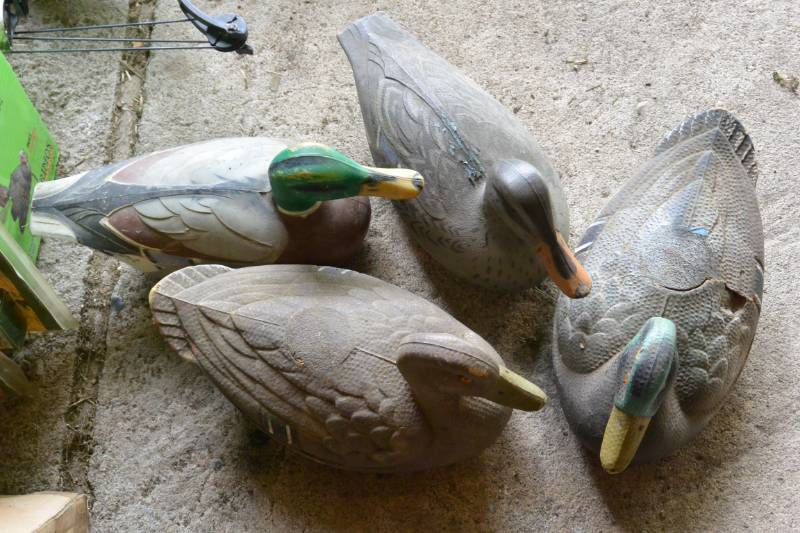 lot 32 image: New decoys and 4 used duck decoys...