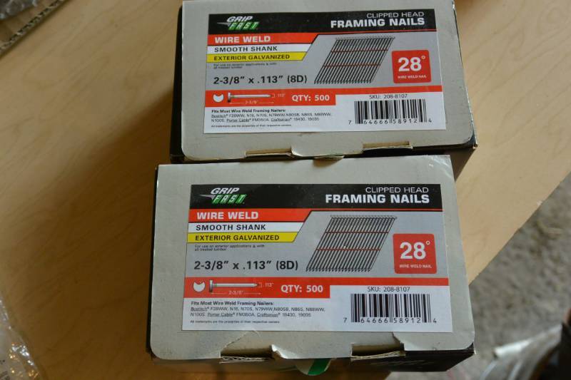 lot 41 image: New framing nails...