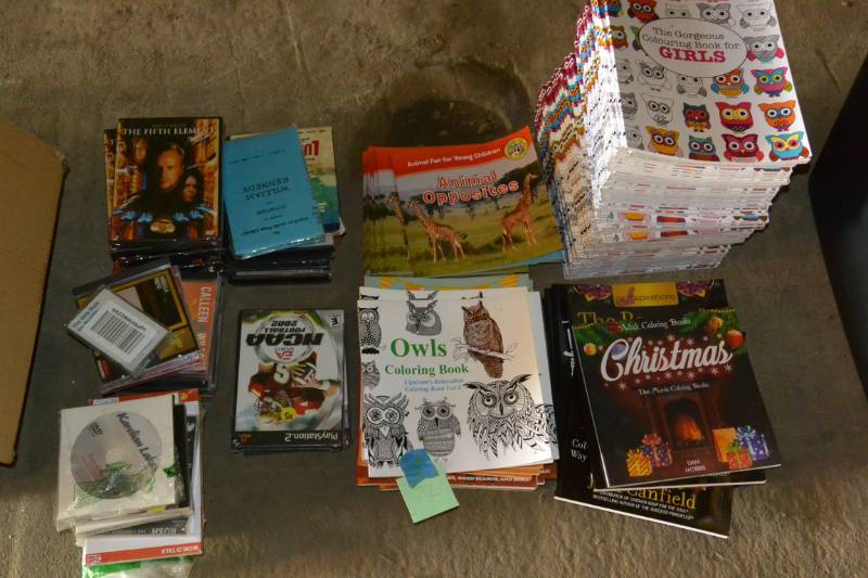 lot 72 image: Adult colorin books, kids coloring ...