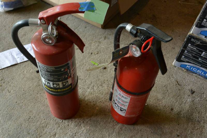 lot 97 image: Fire extinguishers...