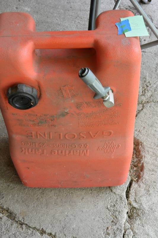lot 110 image: Boat gas tank...