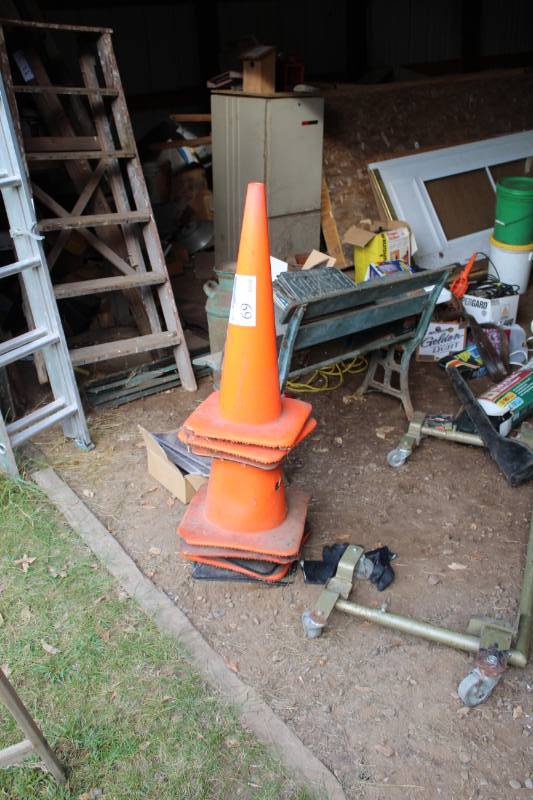 lot 69 image: Lot of (8) Traffic Cones