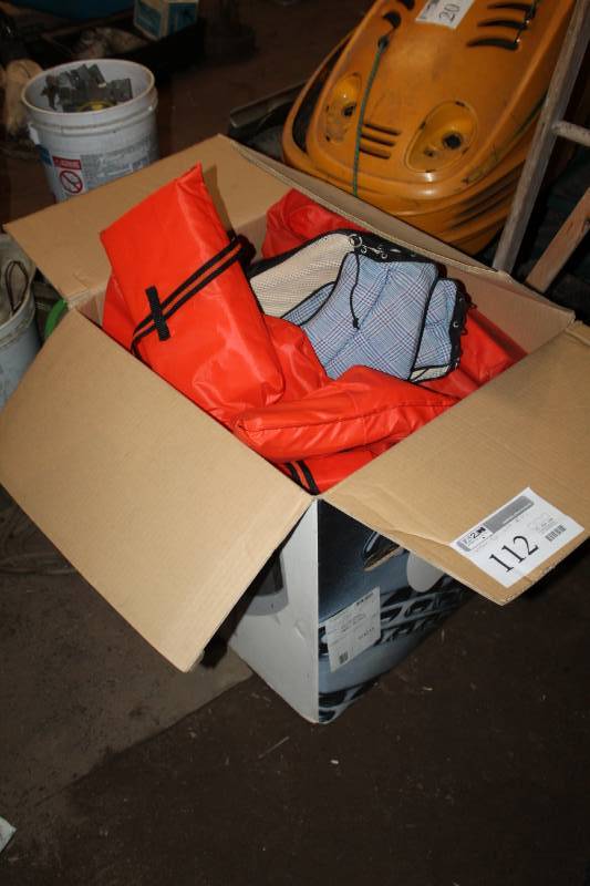 lot 112 image: Lot of (Approximately 10) Life Vests