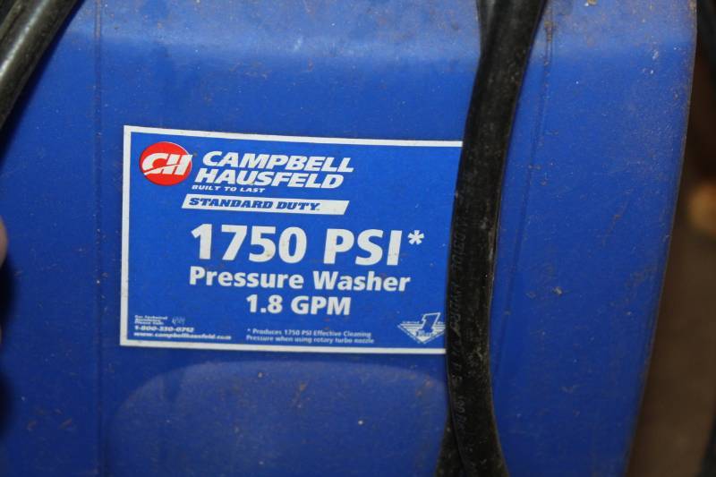 Campbell hausfeld pressure washer 1750 deals psi