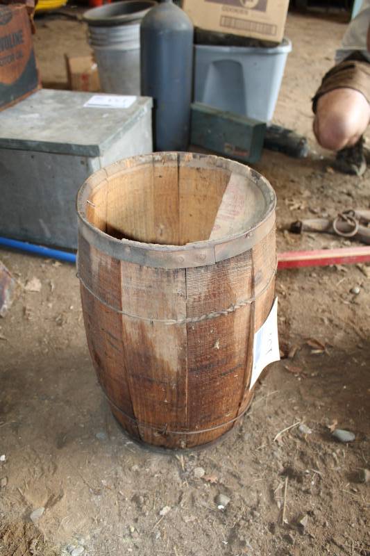 lot 157 image: Wood Barrel
