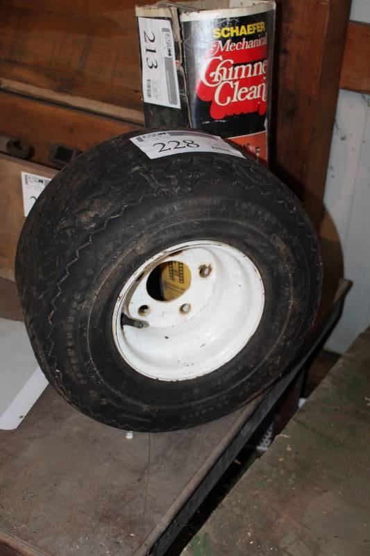 lot 228 image: Utility Tire w 5-Lug Steel Wheel