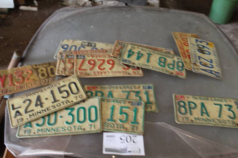 lot 131 image: Minnesota License Plates