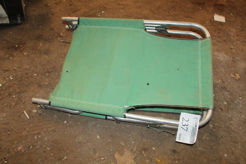 lot 237 image: Folding Metal Frame Canvas Chair