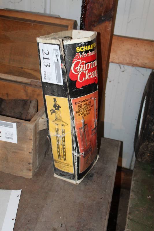 lot 213 image: Schaefer Mechanical Chimney Cleaner