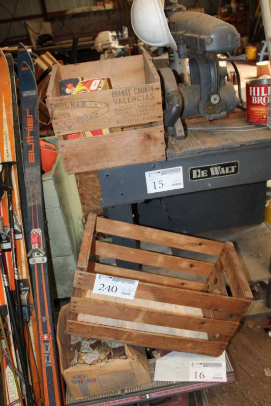 lot 240 image: Lot of (2) Wood Crates