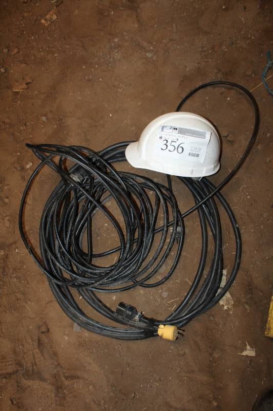 lot 356 image: Hard Hat, 2-Extension Cords