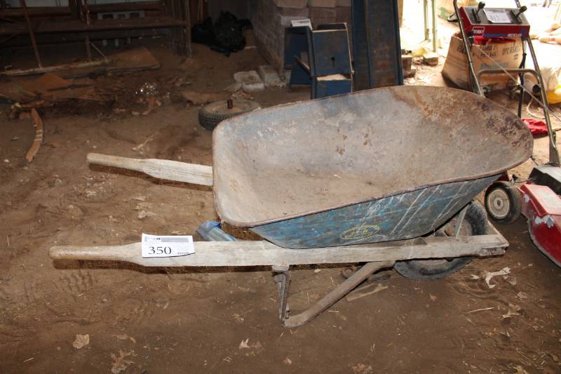 lot 350 image: Metal Wheelbarrow