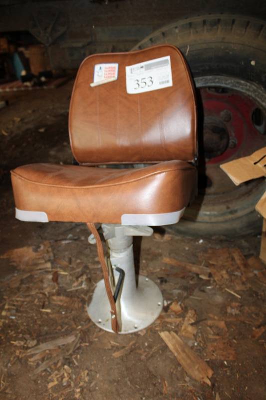 lot 353 image: Leather Captain Chair
