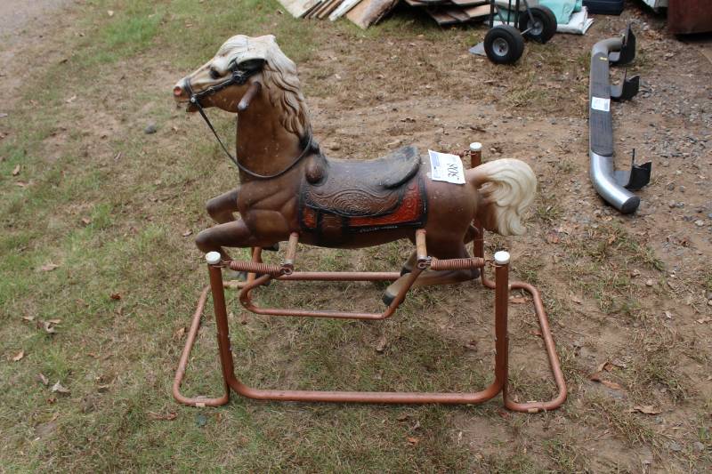 lot 308 image: Vintage Toy Rocking Horse