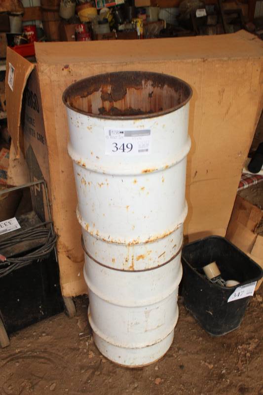 lot 349 image: Lot of (2) Metal Cans