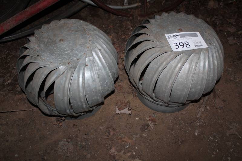 lot 398 image: Lot of (2) Spinning Vent Toppers