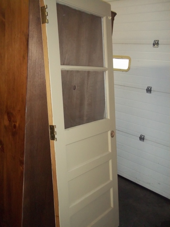 Vintage 32 Wood door with window